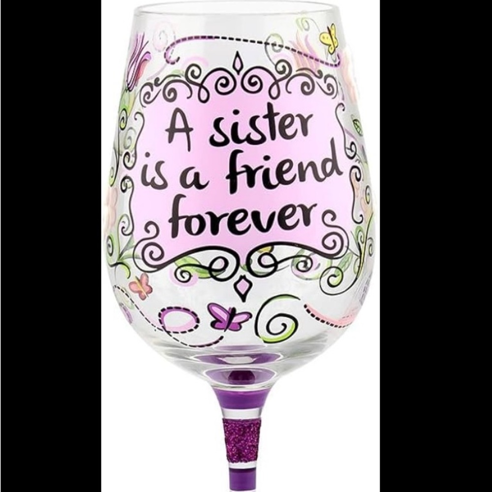 Sister wine glass